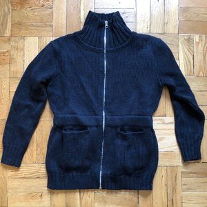 Zip up cardigan sweater jacket